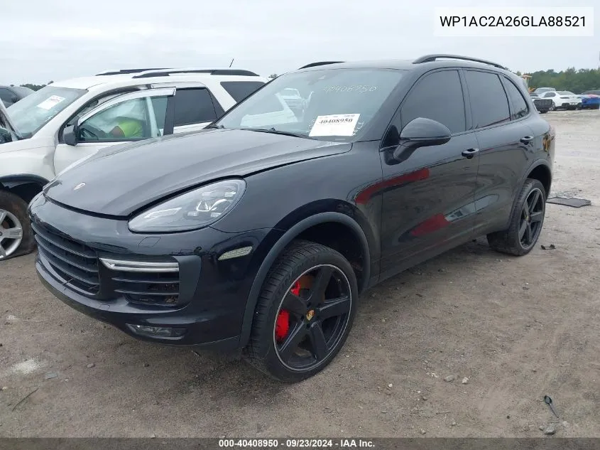 2016 Porsche Cayenne Turbo VIN: WP1AC2A26GLA88521 Lot: 40408950