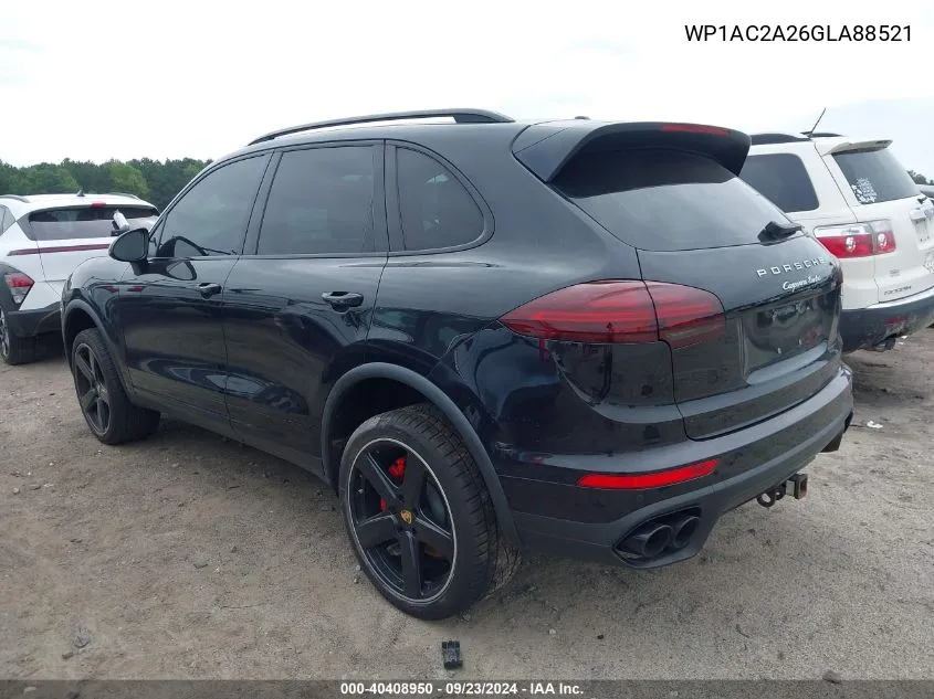 2016 Porsche Cayenne Turbo VIN: WP1AC2A26GLA88521 Lot: 40408950