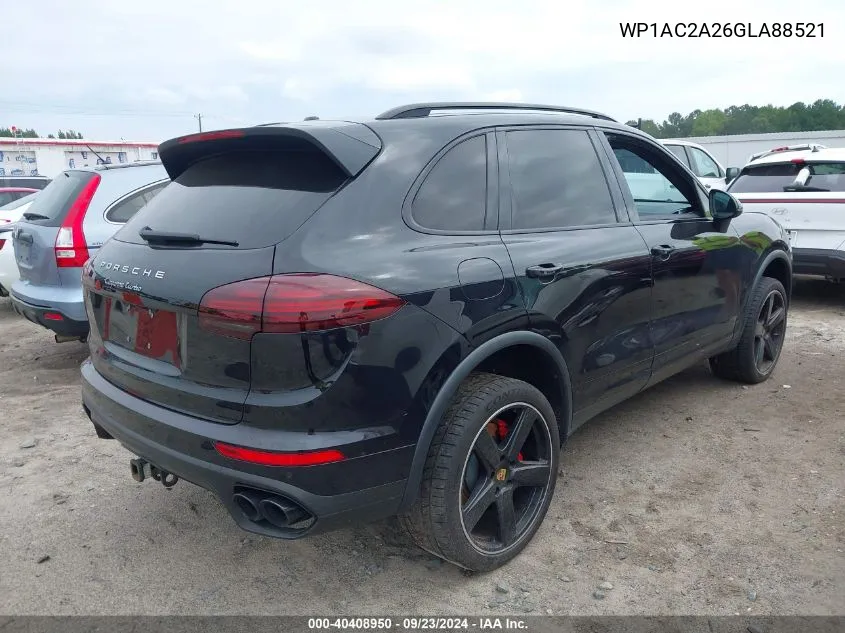 2016 Porsche Cayenne Turbo VIN: WP1AC2A26GLA88521 Lot: 40408950