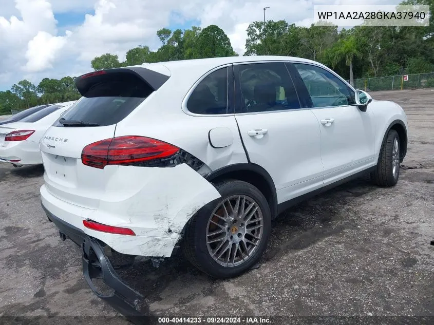 WP1AA2A28GKA37940 2016 Porsche Cayenne