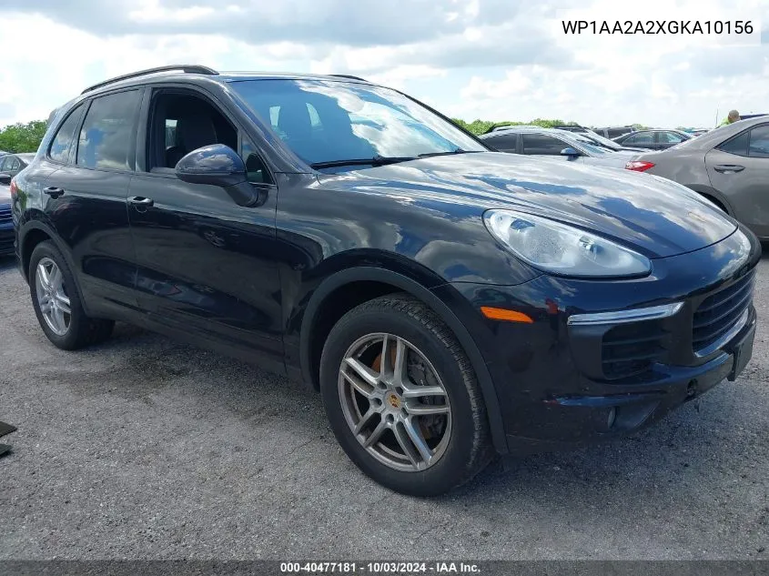 2016 Porsche Cayenne VIN: WP1AA2A2XGKA10156 Lot: 40477181