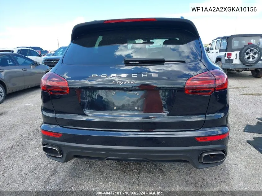 2016 Porsche Cayenne VIN: WP1AA2A2XGKA10156 Lot: 40477181