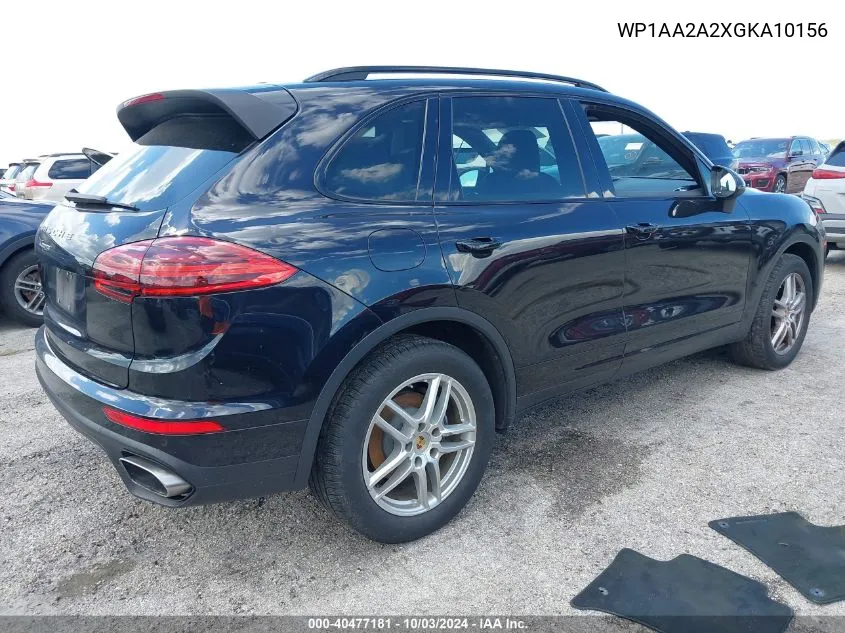 2016 Porsche Cayenne VIN: WP1AA2A2XGKA10156 Lot: 40477181