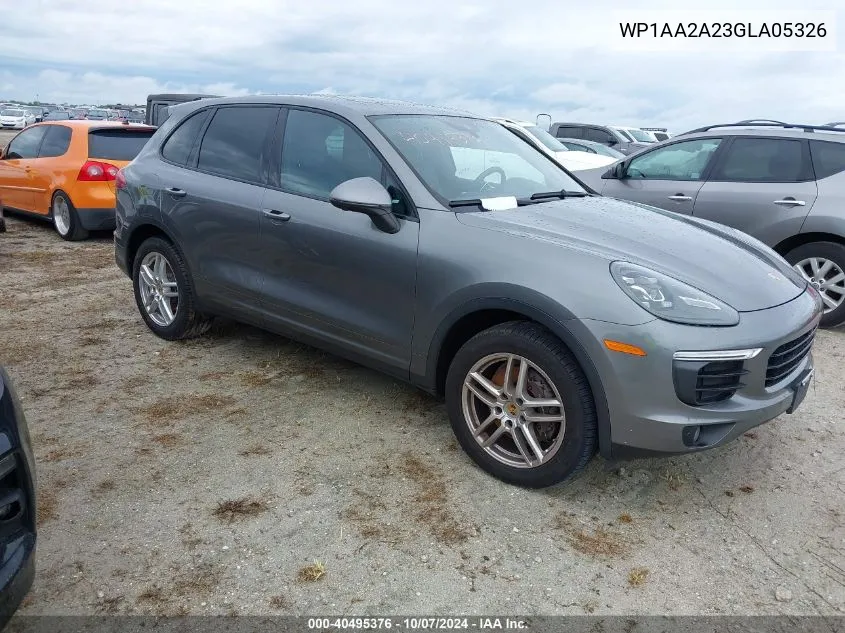 WP1AA2A23GLA05326 2016 Porsche Cayenne