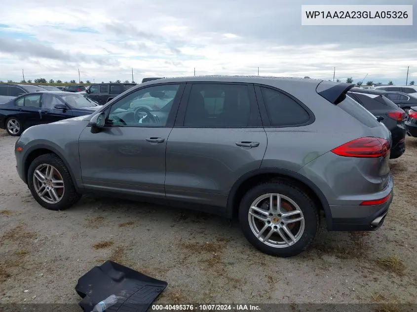 WP1AA2A23GLA05326 2016 Porsche Cayenne