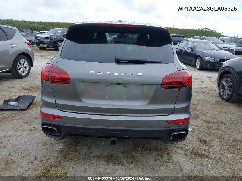 WP1AA2A23GLA05326 2016 Porsche Cayenne