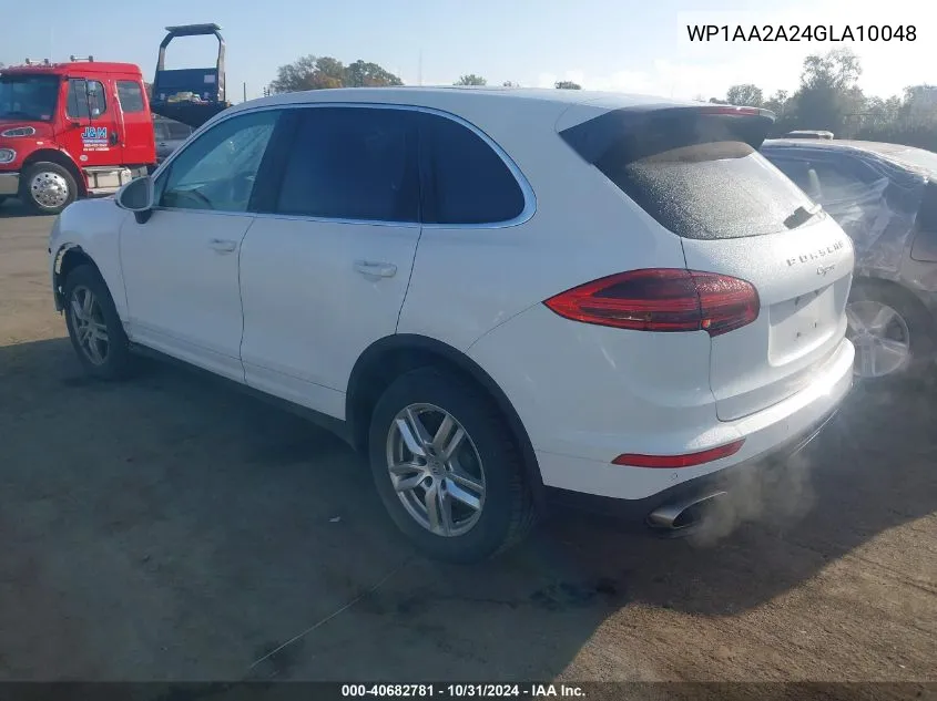 2016 Porsche Cayenne VIN: WP1AA2A24GLA10048 Lot: 40682781