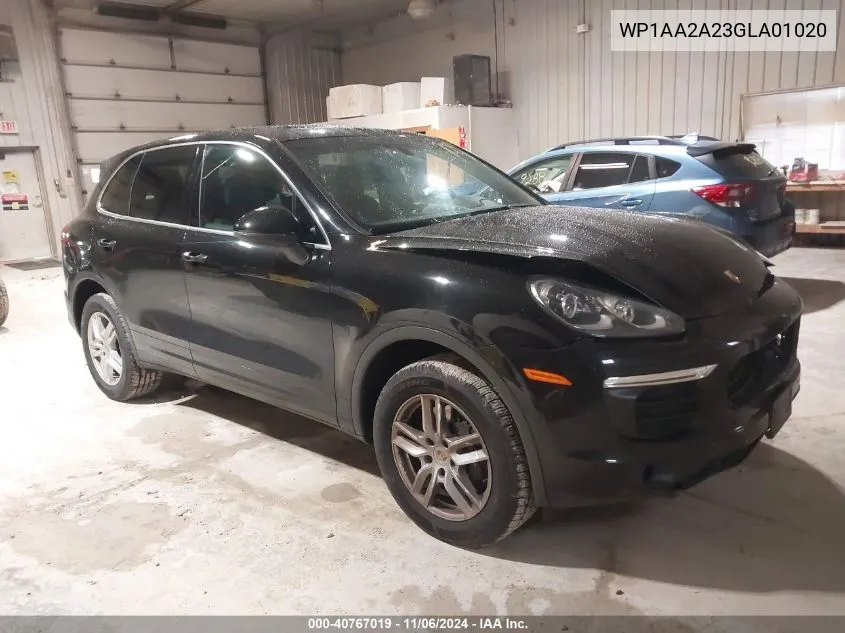 2016 Porsche Cayenne VIN: WP1AA2A23GLA01020 Lot: 40767019