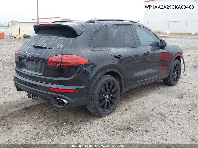 2016 Porsche Cayenne VIN: WP1AA2A29GKA08463 Lot: 40778615