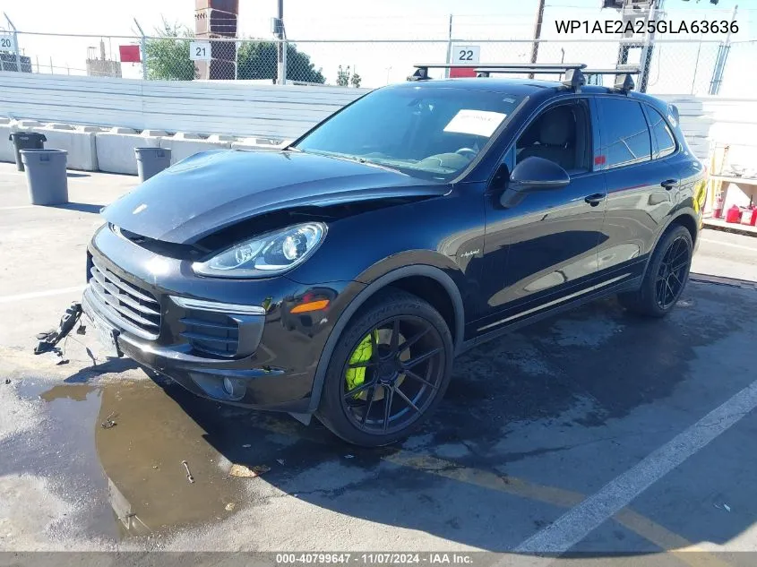 2016 Porsche Cayenne E-Hybrid S VIN: WP1AE2A25GLA63636 Lot: 40799647