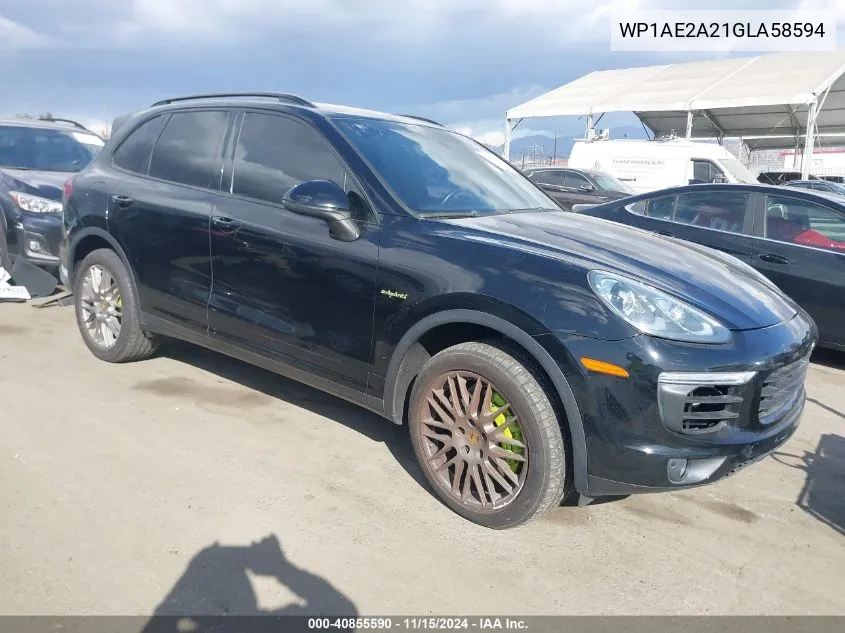 2016 Porsche Cayenne Se Hybrid VIN: WP1AE2A21GLA58594 Lot: 40855590