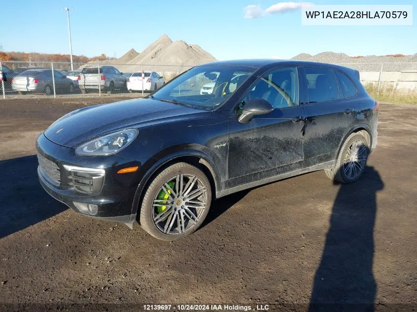 2017 Porsche Cayenne Se Hybrid/Platinum VIN: WP1AE2A28HLA70579 Lot: 12139697