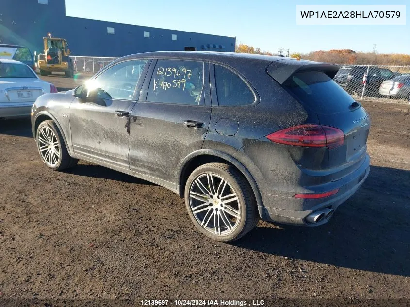 2017 Porsche Cayenne Se Hybrid/Platinum VIN: WP1AE2A28HLA70579 Lot: 12139697