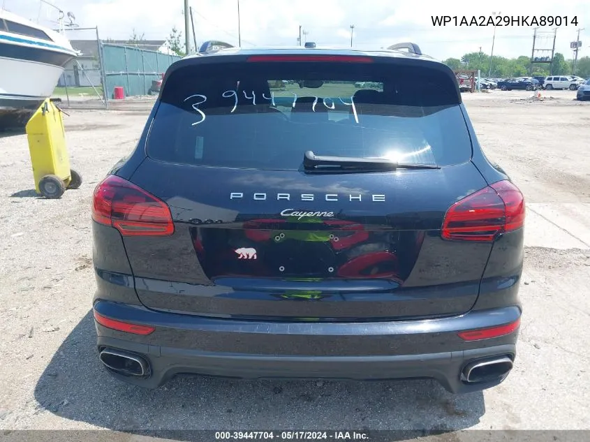 WP1AA2A29HKA89014 2017 Porsche Cayenne Platinum Edition