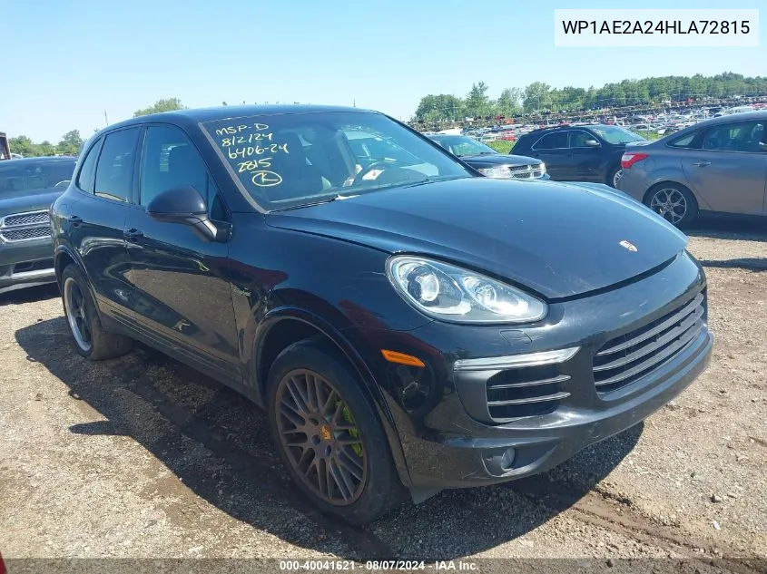 WP1AE2A24HLA72815 2017 Porsche Cayenne E-Hybrid S Platinum Edition