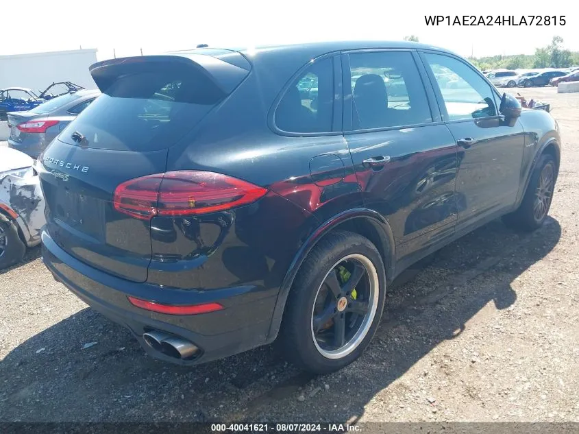 WP1AE2A24HLA72815 2017 Porsche Cayenne E-Hybrid S Platinum Edition