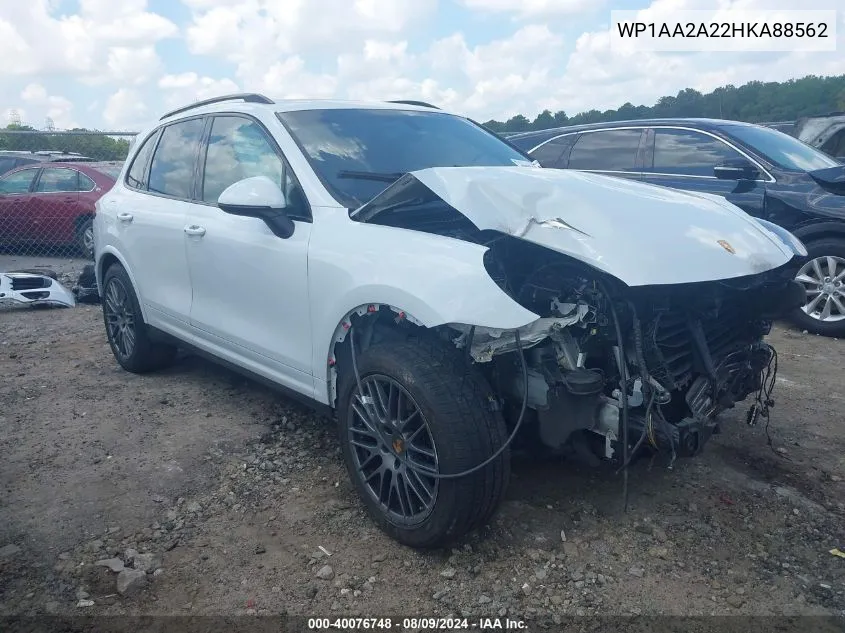 WP1AA2A22HKA88562 2017 Porsche Cayenne Platinum Edition