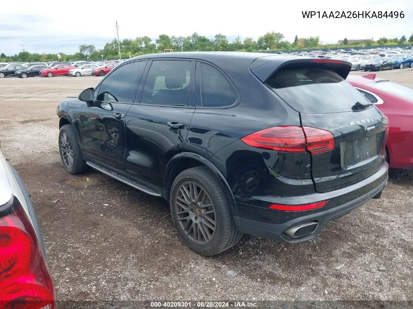 WP1AA2A26HKA84496 2017 Porsche Cayenne Platinum Edition