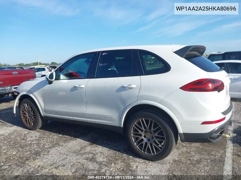 2017 Porsche Cayenne VIN: WP1AA2A25HKA80696 Lot: 40279724