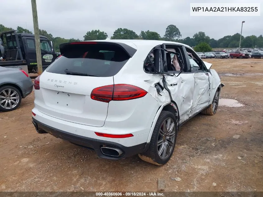 WP1AA2A21HKA83255 2017 Porsche Cayenne