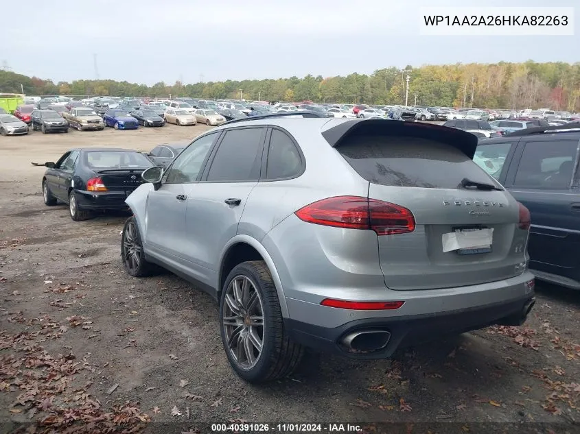 2017 Porsche Cayenne Platinum Edition VIN: WP1AA2A26HKA82263 Lot: 40391026