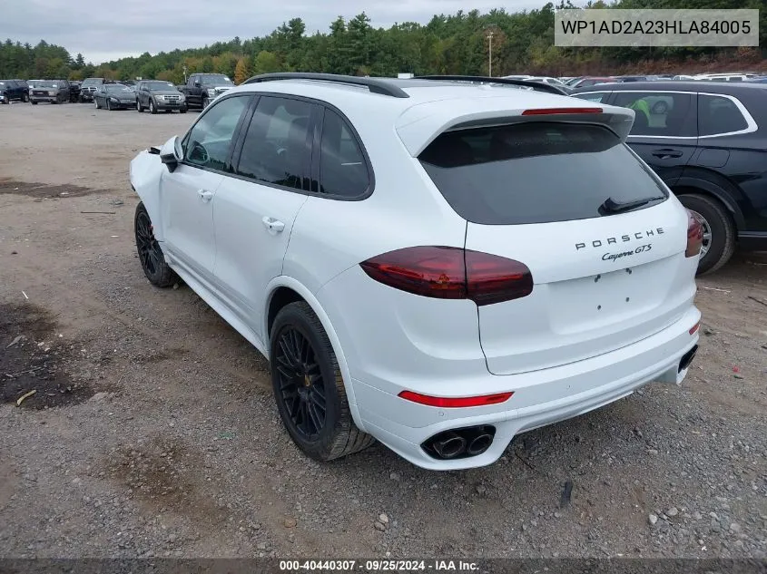 2017 Porsche Cayenne Gts VIN: WP1AD2A23HLA84005 Lot: 40440307