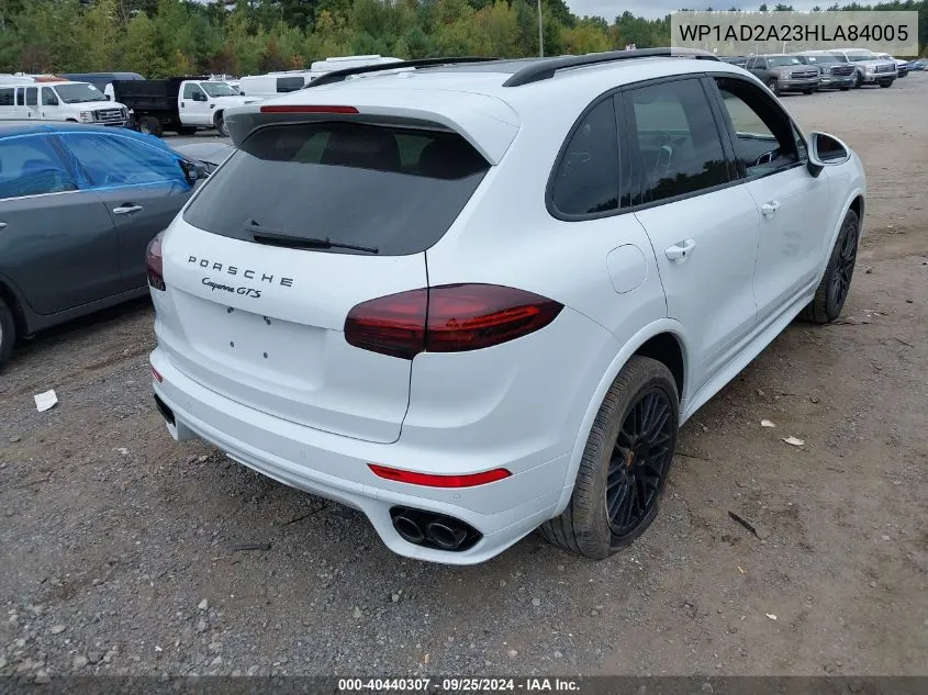 2017 Porsche Cayenne Gts VIN: WP1AD2A23HLA84005 Lot: 40440307