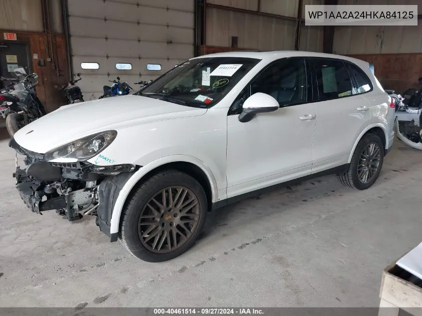 WP1AA2A24HKA84125 2017 Porsche Cayenne Platinum Edition