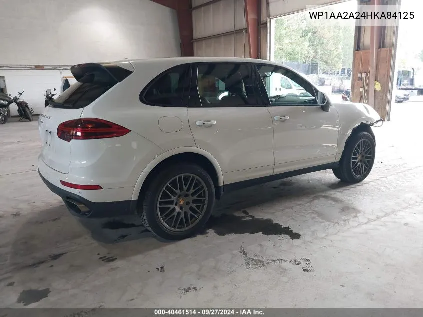 2017 Porsche Cayenne Platinum Edition VIN: WP1AA2A24HKA84125 Lot: 40461514