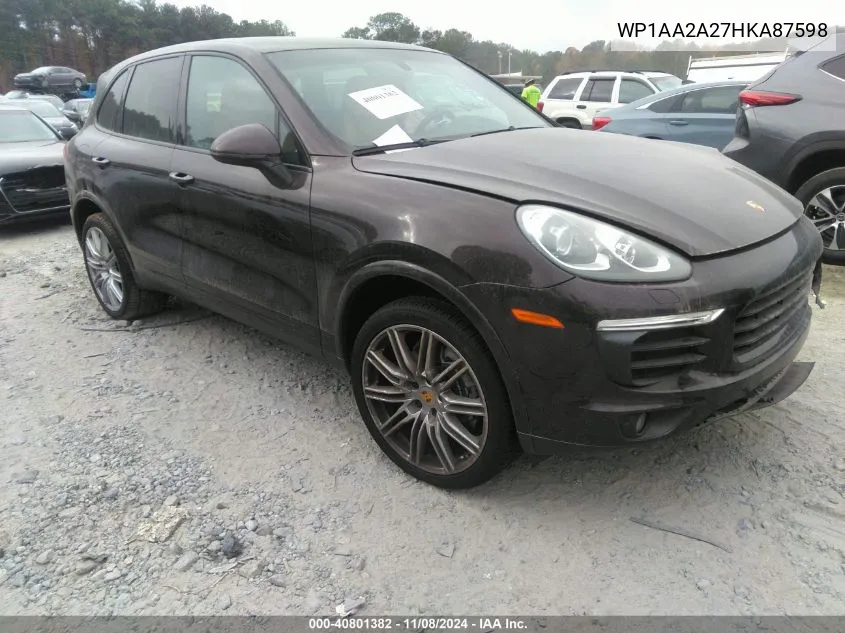 WP1AA2A27HKA87598 2017 Porsche Cayenne Platinum Edition