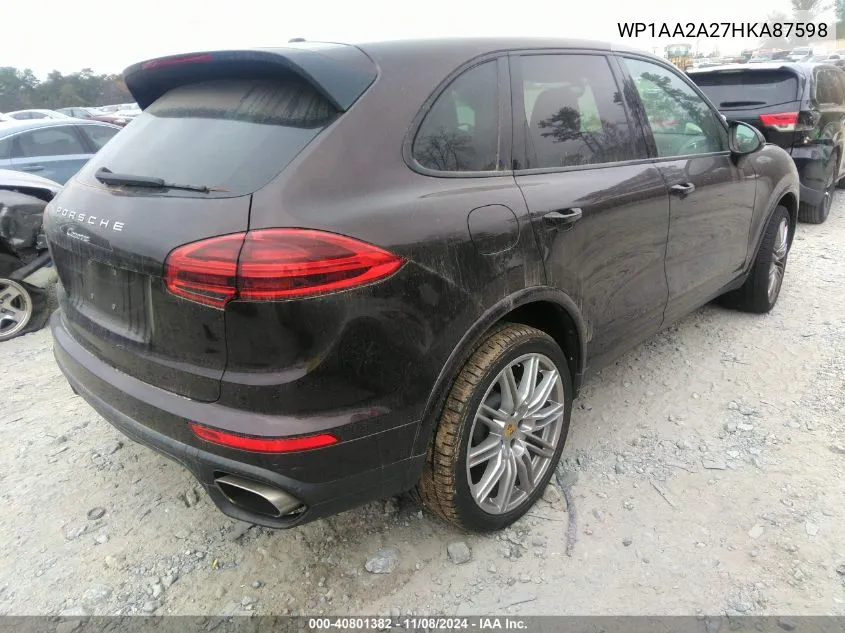 WP1AA2A27HKA87598 2017 Porsche Cayenne Platinum Edition