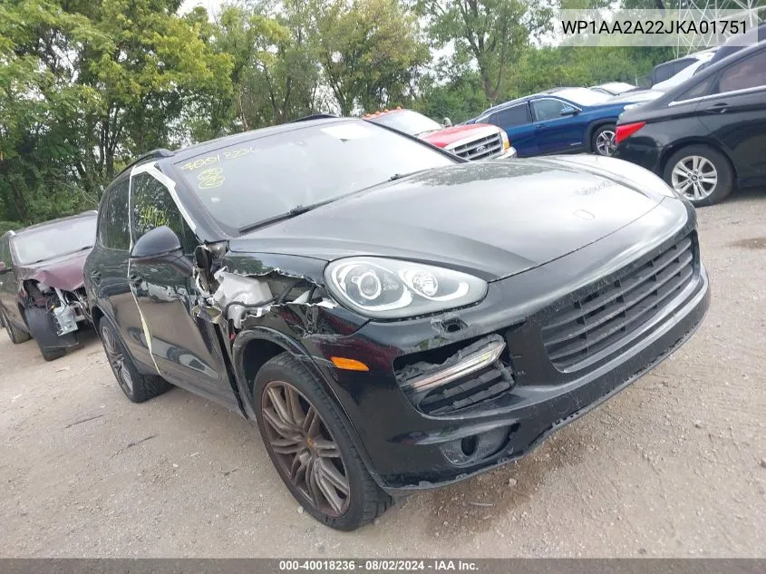 2018 Porsche Cayenne Platinum Edition VIN: WP1AA2A22JKA01751 Lot: 40018236