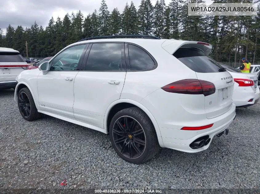 2018 Porsche Cayenne Gts VIN: WP1AD2A29JLA80546 Lot: 40338236