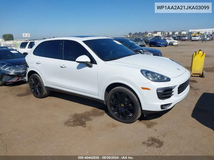 WP1AA2A21JKA03099 2018 Porsche Cayenne Platinum Edition