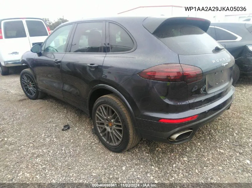 2018 Porsche Cayenne Platinum Edition VIN: WP1AA2A29JKA05036 Lot: 40698841