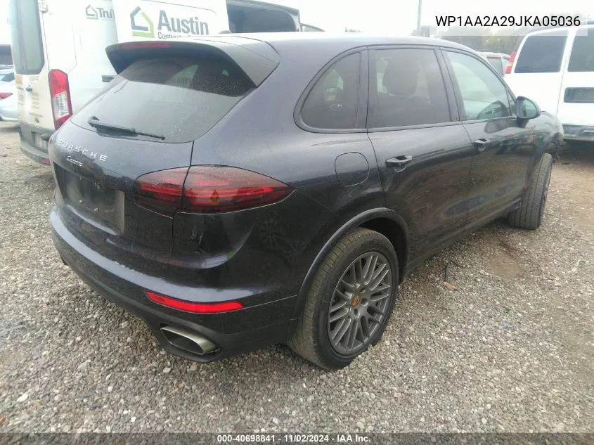 2018 Porsche Cayenne Platinum Edition VIN: WP1AA2A29JKA05036 Lot: 40698841