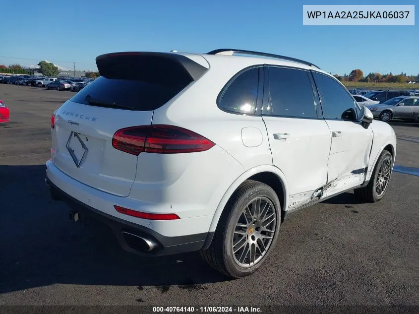 2018 Porsche Cayenne Platinum Edition VIN: WP1AA2A25JKA06037 Lot: 40764140