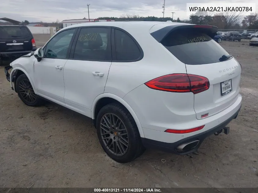 2018 Porsche Cayenne Platinum Edition VIN: WP1AA2A21JKA00784 Lot: 40813121