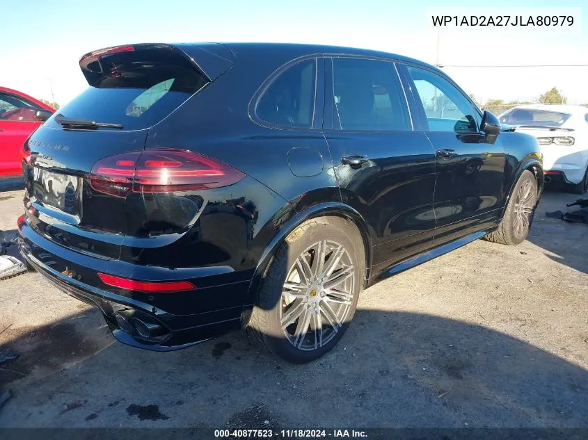 2018 Porsche Cayenne Gts VIN: WP1AD2A27JLA80979 Lot: 40877523