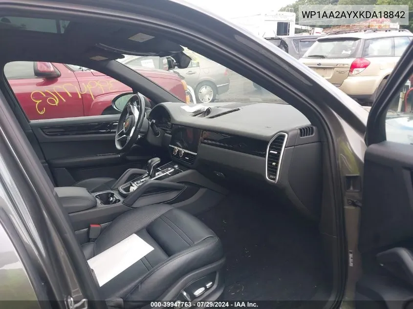 WP1AA2AYXKDA18842 2019 Porsche Cayenne