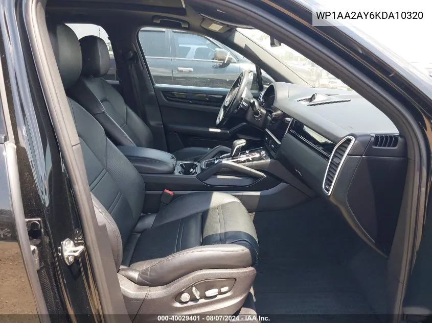 WP1AA2AY6KDA10320 2019 Porsche Cayenne