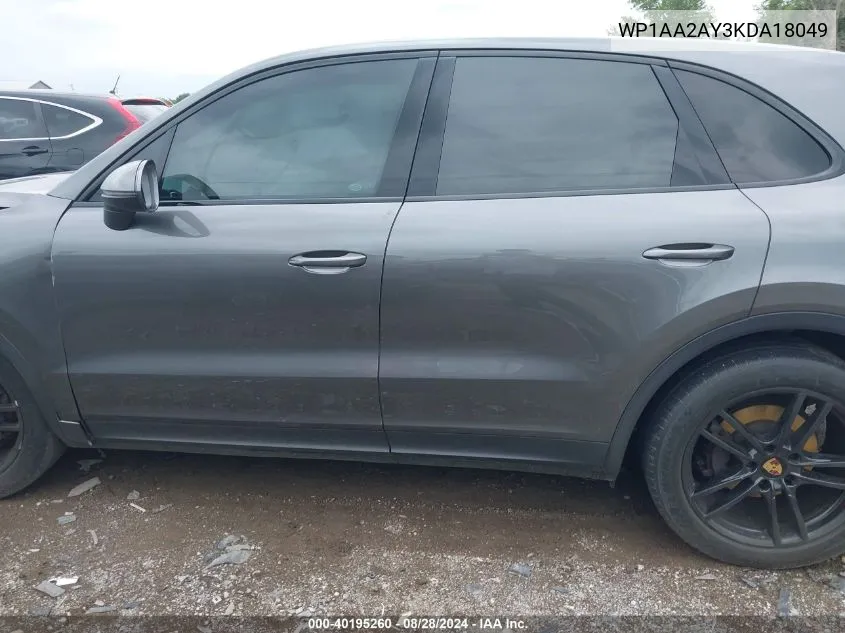 WP1AA2AY3KDA18049 2019 Porsche Cayenne