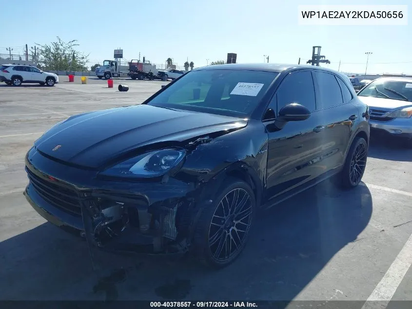 2019 Porsche Cayenne E-Hybrid VIN: WP1AE2AY2KDA50656 Lot: 40378557