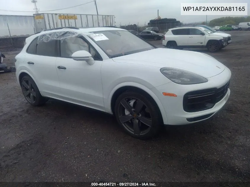 WP1AF2AYXKDA81165 2019 Porsche Cayenne Turbo