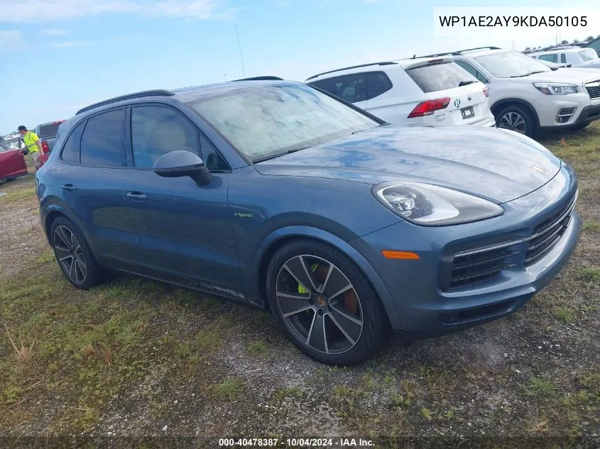 2019 Porsche Cayenne E-Hybrid VIN: WP1AE2AY9KDA50105 Lot: 40478387