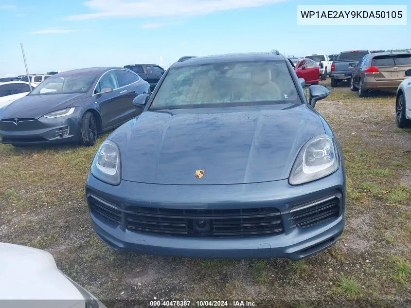 2019 Porsche Cayenne E-Hybrid VIN: WP1AE2AY9KDA50105 Lot: 40478387