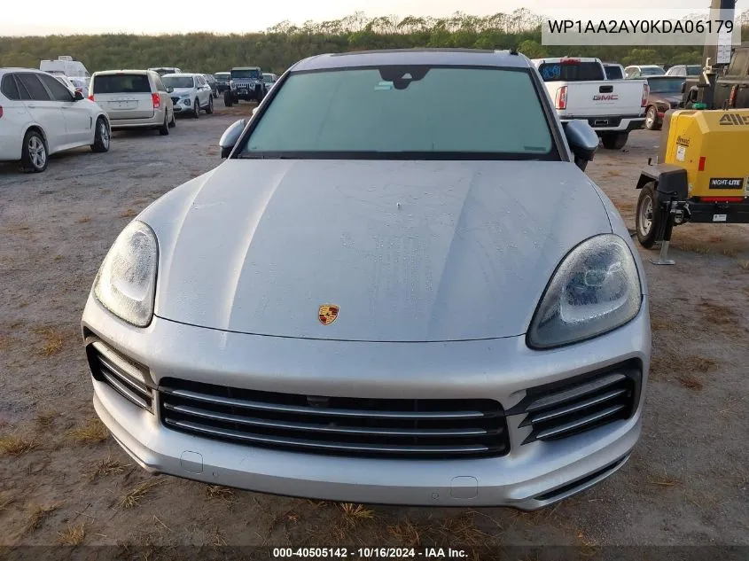 2019 Porsche Cayenne VIN: WP1AA2AY0KDA06179 Lot: 40505142