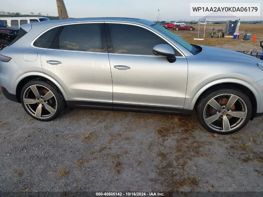 2019 Porsche Cayenne VIN: WP1AA2AY0KDA06179 Lot: 40505142