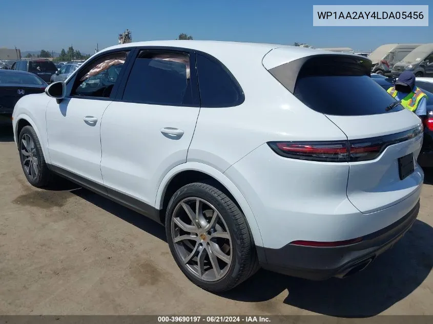 2020 Porsche Cayenne VIN: WP1AA2AY4LDA05456 Lot: 39690197