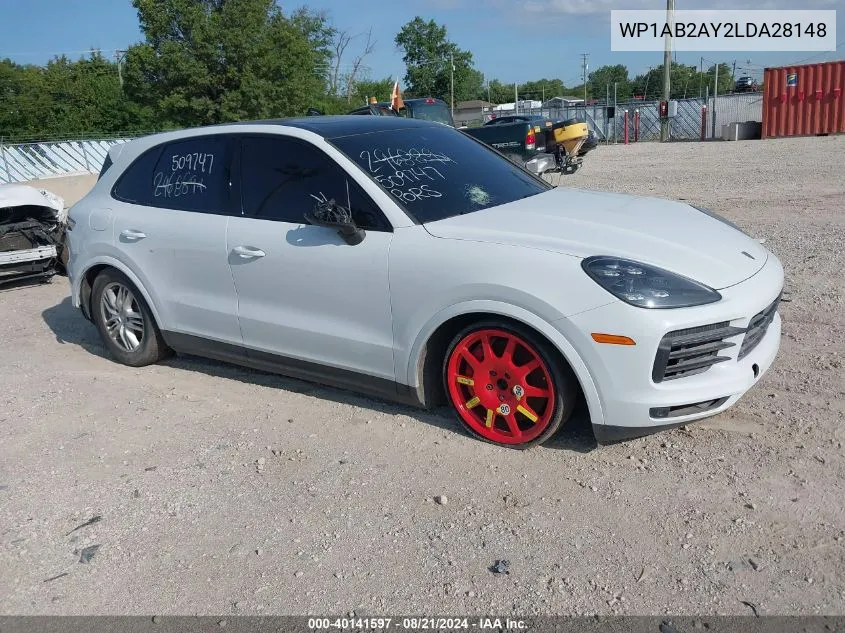 2020 Porsche Cayenne S VIN: WP1AB2AY2LDA28148 Lot: 40141597